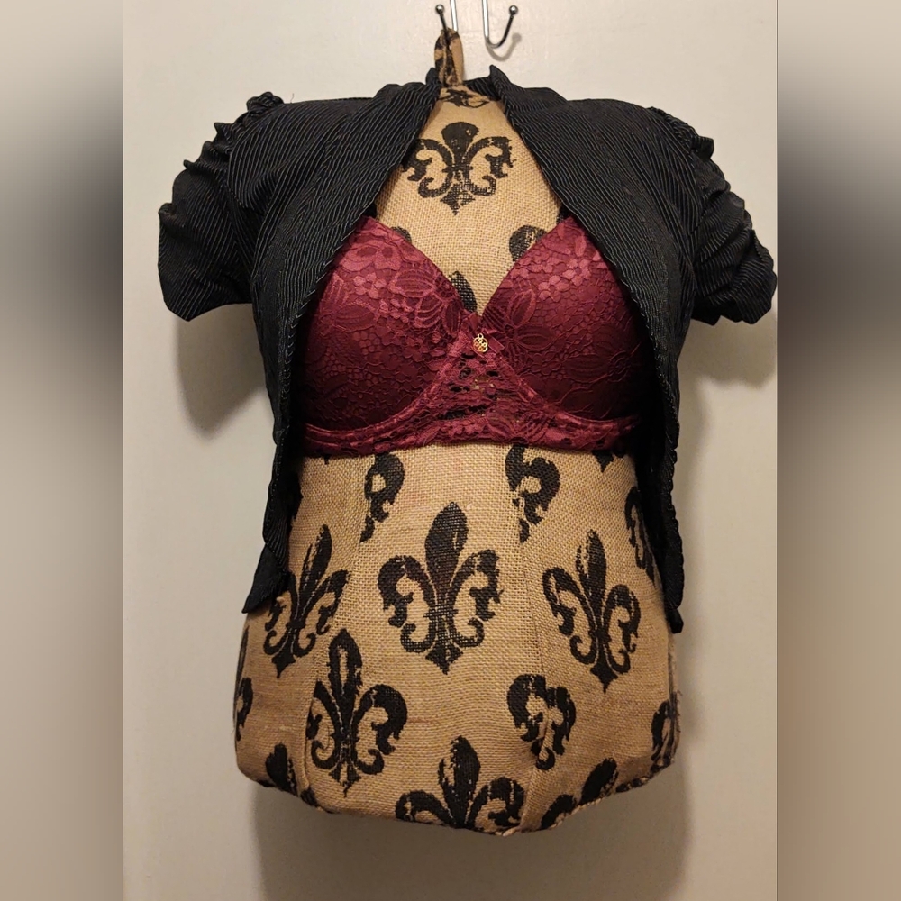 Black Pin Stripped Shrug